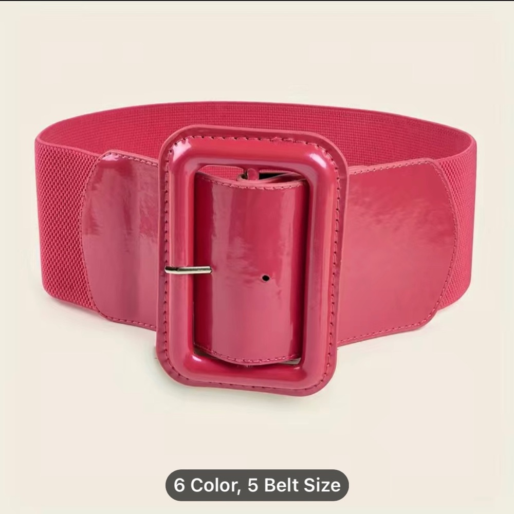 Red plus size Wide Belt, Elastic Waistband-hard to find!